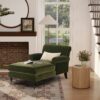 Alana Lawson - Chaise Lounge Chair - Olive Green - Image 8