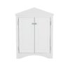Triangle Bathroom Storage Cabinet With Adjustable Shelves, Freestanding Floor Cabinet For Home Kitchen - White - Image 18