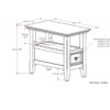 Amherst - Narrow Side Table - Hickory Brown - Image 9