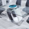 Anne - Dining Table - White / Gray - Image 3