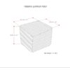 Fredrik - Square Pouf - Cream - Image 2