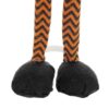 Standing Gnome With Gnome & Holding Banner, For Halloween Decor (Set of 2) - Black / Orange / White - Image 3