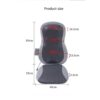 12 Massage Nodes, Full Set Massage Pad, Thai Massage Car Cushion - Gray - Image 7