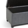 Dover - Storage Ottoman Bench - Stone Gray - Image 7