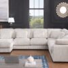 Nadine - Beige Corduroy Corner Sectional Sofa With Left Facing Chaise - Image 8