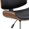 Camila - Synthetic Leather Office Chair - Black - Image 2