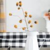 Acorn Spray, Botanicals Decor For Harvest Festival Fall Festival & Thanksgiving Table Decorations (Set of 6) - Yellow - Image 2