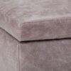 Owen - Coffee Table Storage Ottoman - Distressed Gray Taupe - Image 6