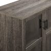 Modern Grooved Door Accent Cabinet - Cerused Ash - Image 2