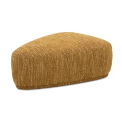 Pebble - Rounded Triangle Cocktail Ottoman - Mustard Yellow