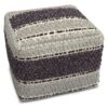 Grady - Square Pouf - Magenta / Natural - Image 3
