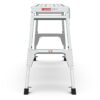 Aluminum Work Platform Large Size Step Stool Folding Portable Work Bench 40" Width Telescopic Feet Height Adjustable - Gray - Image 3