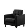 Hale - Velvet Armchairs And End Table Living Room (Set of 3) - Black - Image 2