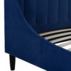 Aspen - Queen Vertical Tufted Headboard Platform Bed Set - Navy Blue - Image 11