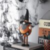 Standing Gnome With Gnome & Holding Banner, For Halloween Decor (Set of 2) - Black / Orange / White - Image 8