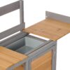 Outdoor Potting - Bench, Workstation Table With Cabinet For Backyard Garden Supplies - Brown / Gray - Image 15
