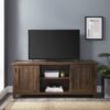 Classic Grooved Door TV Stand For Tvs Up To 65" - Dark Brown - Image 5