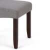 Cosmopolitan - Deluxe Tufted Parson Chair (Set of 2) - Dove Gray - Image 7