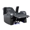 Alair - Leather Aire Power Motion Recliner With Bluetooth, Wireless Charger Cupholder - Dark Gray - Image 2