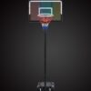 Portable Basketball Hoop Basketball System 4.76-10Ft Height Adjustable For Youth Adults LED Basketball Hoop Lights, Colorful Lights, Waterproof, Super Bright To Play At Night Outdoors, Good Gift For Kid - Black - Image 12