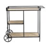 Shelf With Wheel - Black / Brown - Image 3