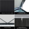 Out Door Metal Storage Box Store Medium - Black - Image 2