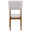 Topmax - 5 Piece Rustic Dining Table Set With 4 Upholstered Chairs, Rectangular Dining Table With Trestle Table Base - Walnut - Image 18