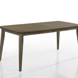 Bistro - Wide Vintage Contemporary Rectangle Dining Table - Walnut