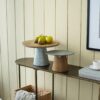 Galvanized Metal And Wood Cake Plates (Set of 2) - Brown - Image 12