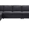 Hayden - Modular Sectional Sofa With Reversible Chaise - Dark Gray - Image 3
