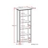 Amherst - 5 Shelf Bookcase - Distressed Gray - Image 4
