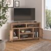 Joshua Creek - Corner TV Stand For TVs Up To - Barnwood - Image 8