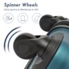 Hardshell Luggage Sets 3 Pieces Spinner Suitcase With Tsa Lock Lightweight 20" 24" 28" - Navy - Image 5