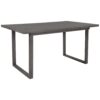6 Pieces Family Furniture, Solid Wood Dining Room Set With Rectangular Table & 4 Chairs With Bench - Gray - Image 9