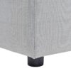 Cleo - Modular Upholstered Deep Seating Patio Armless Loveseat - Light Gray - Image 3