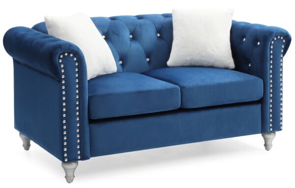 Chic Loveseat - Navy Blue