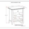 Artisan - Bedside Table - Distressed Gray - Image 2