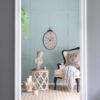 Antique Oval Wall Clock, Traditional Vintage Home Decor Clock - Ivory - Image 6