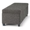 Avalon - Storage Ottoman Bench - Dark Gray - Image 3