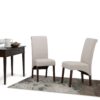 Avalon - Deluxe Parson Dining Chair (Set of 2) - Light Beige - Image 9