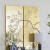 Cherry Blossom Wall Art Panels, Wall Decor For Living Room Dining Room Office Bedroom (Set of 2) - Gold - Image 5