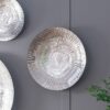 Textured Oversized Disc, Wall Decor For Living Room (Set of 3) - Silver - Image 6