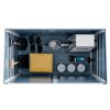 Outdoor Storage Shed Waterproof Resin Cabinet With Lockable Doors For Bikes And Patio Furniture - Gray - Image 6