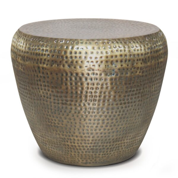 Preston - Metal Side Table - Antique Gold
