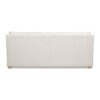 Ada - Flared Arm Contemporary Sofa With Lumbar Pillows - Flax White - Image 5