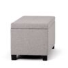Dover - Storage Ottoman Bench - Cloud Gray - Image 4