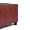 Avalon - Storage Ottoman Bench - Red - Image 5