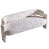 Boucle Upholstery Modern Sofa For Living Room - Beige - Image 4