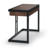 Erina - Small Desk - Distressed Charcoal Brown - Image 3