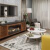 Graceland - Fireplace TV Stand Console For TVs Up To 100" - Black, Bourbon - Image 11